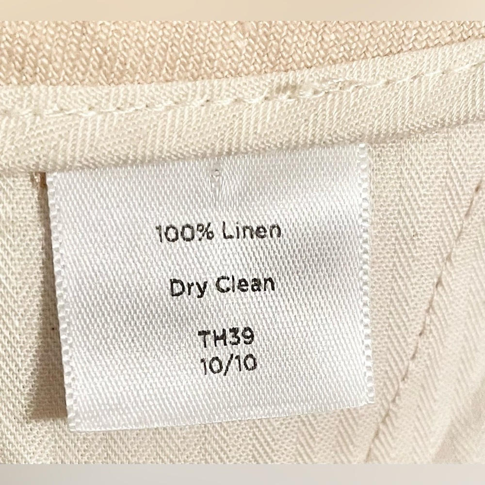 Talbot's: Classic Linen Trousers Cream Size 18W- EUC - Picture 7 of 9